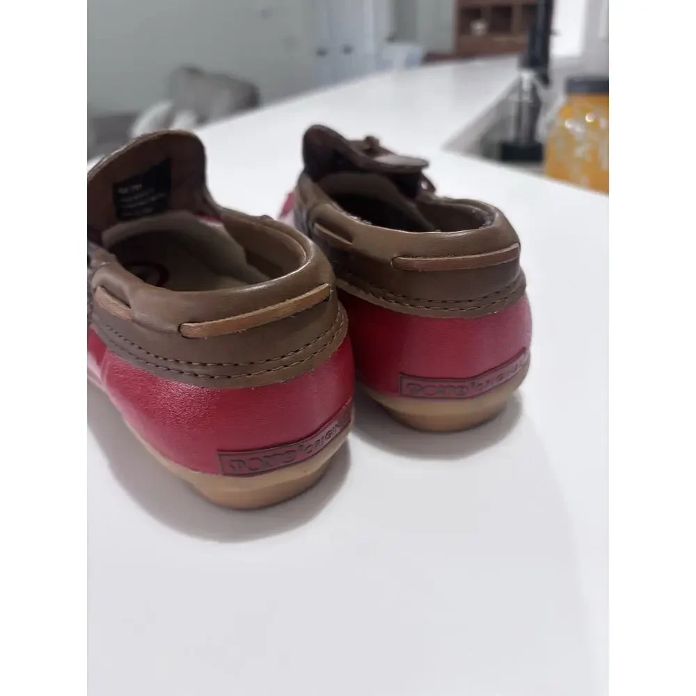 Vtg Sporto Originals Duck Shoes Women's Sz 7 Red Low-Top Boat Shoes Aroostic
